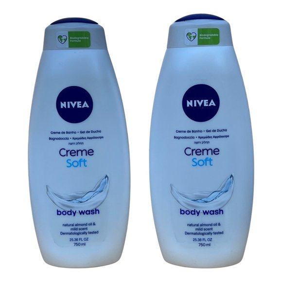 Nivea - Body Wash - Gentle Cream With Almond Oil Pack Of 2 Bottle - Picture 1 of 3